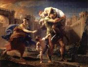 Pompeo Batoni Aeneas Fleeing from Troy china oil painting reproduction